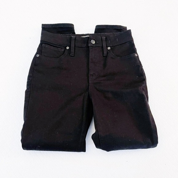 Madewell Curvy High-Rise Black Denim Jeans SZ26P - Picture 4 of 8